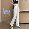 冰丝阔腿裤子女夏季薄款2022新款小个子凉凉裤高腰垂感直筒拖地裤国庆清明出游 商品缩略图3