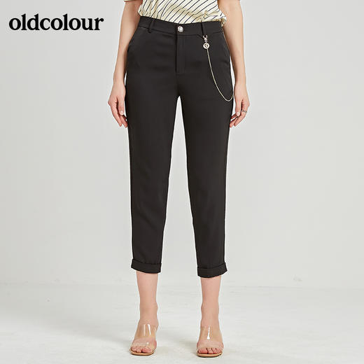 oldcolour秋季商场同款百搭休闲长裤女N21073120 商品图2