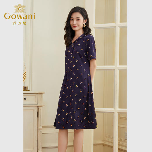 乔万尼真丝连衣裙新款大牌桑蚕丝连帽休闲EF2E386 商品图3