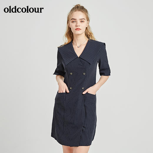 oldcolour秋季商场同款短袖连衣裙N21101149 商品图1