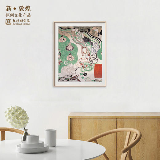 敦煌研究院【持璎珞飞天壁画复制画】博物馆文创礼品 书房客厅摆件 商品图2