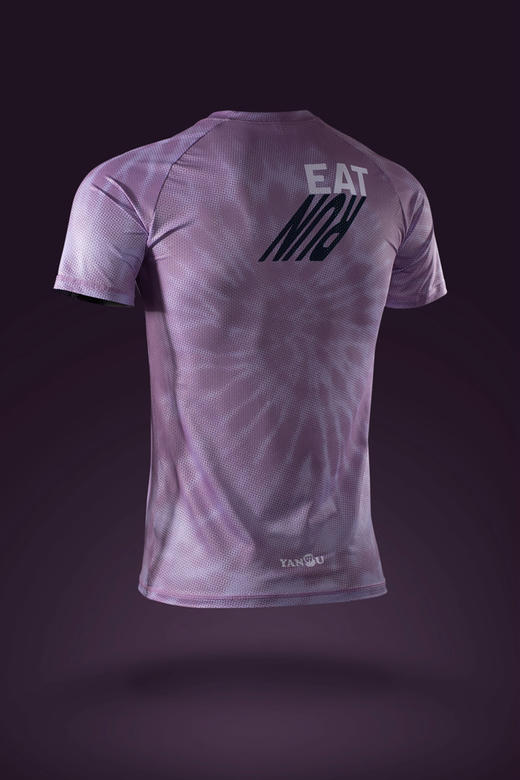 严素跑步TEE,混吃等跑,男/女款,轻量 短袖T恤 速干快干 ,严素态度 商品图2