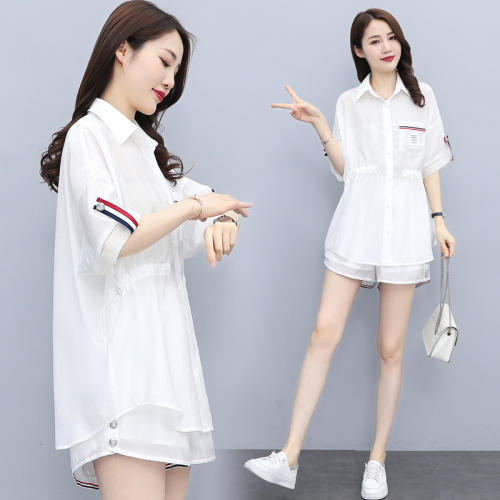 时尚衬衫套装，透气天丝休闲套装HR-YKSL815 商品图1