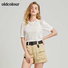 oldcolour秋季商场同款圆领气质上衣女N21021130