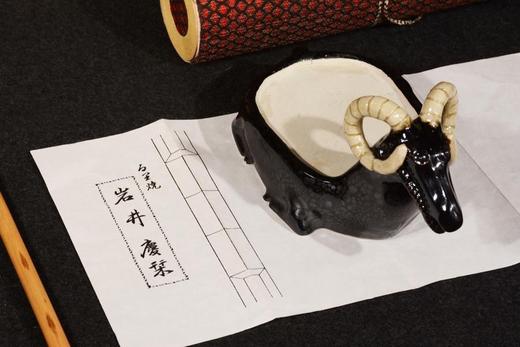 90年代日本制羊形陶砚75 商品图2