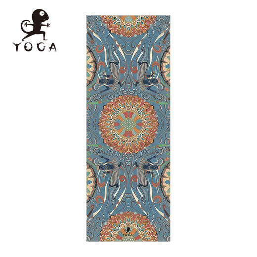 壁虎新款【蓝羽】天然橡胶印花瑜伽垫 【5天发货】 商品图0