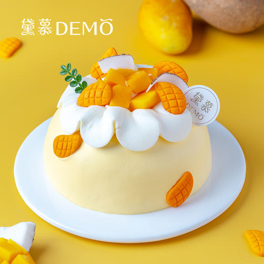 4寸 椰海芒芒·椰子芒果奶油蛋糕 | Coconut mango cake 4" 商品图0