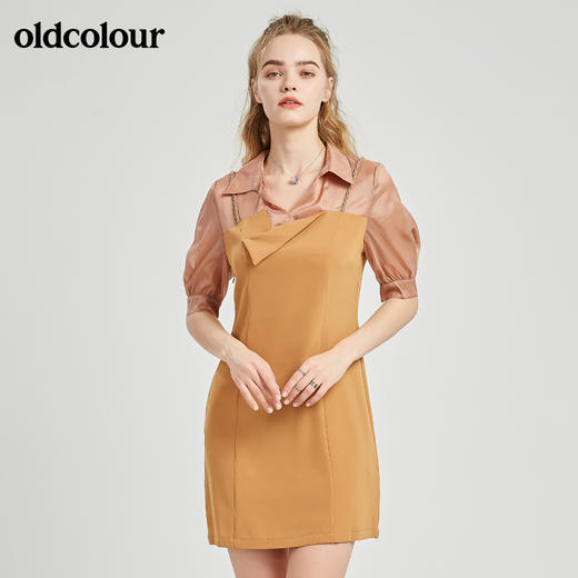 oldcolour秋季商场同款休闲气质中袖连衣裙N21102134 商品图4