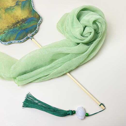【一点青绿丝巾】超长纯色丝巾百搭【5天发货】 商品图4