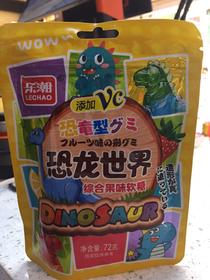 乐潮恐龙世界综合果味软糖72克