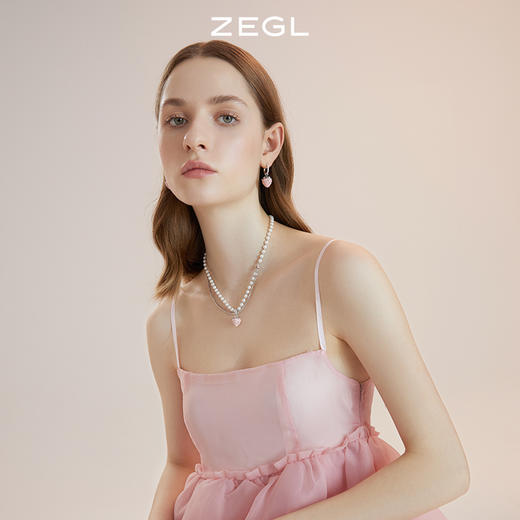 ZEGL设计师草莓季系列人造珍珠项链女2022年新款潮轻奢小众锁骨链 商品图2