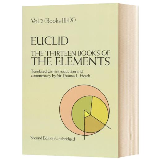欧几里得 几何原本2 英文原版 The Thirteen Books of The Elements Volume 2 英文版进口原版英语书籍 商品图1