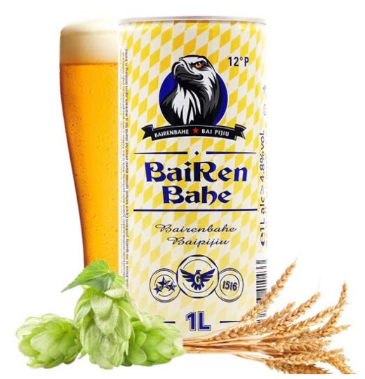 美丽市场-拜仁巴赫白啤酒1L 商品图0