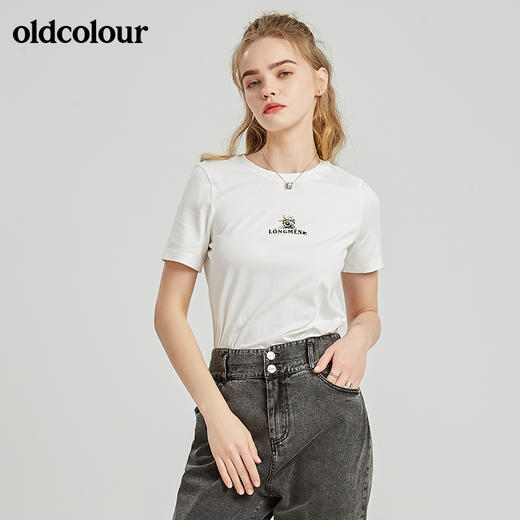 oldcolour秋季商场同款休闲短袖T恤女N21021139 商品图1