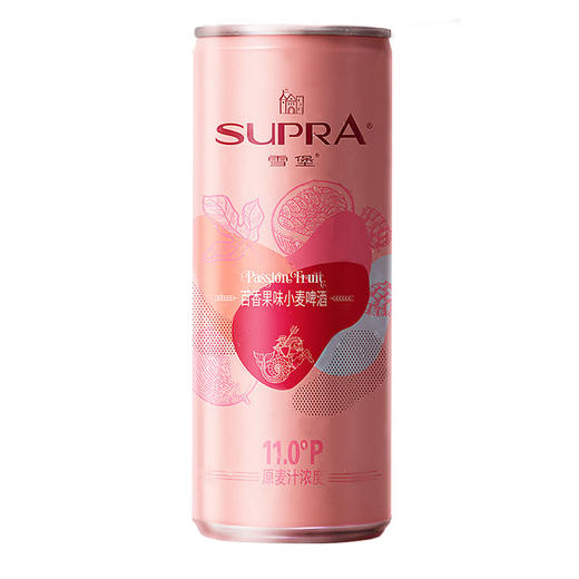 「汪苏泷代言」11度雪堡百香果味小麦啤酒310ml*12罐装 商品图8