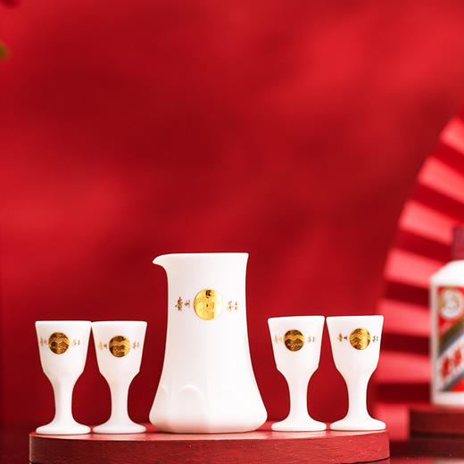 【推荐】茅台 飞天 惠群贵礼 酱香型白酒53度 100ml*2瓶 礼盒装 （酒+茅台酒具+收藏邮册） 商品图3