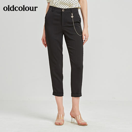 oldcolour秋季商场同款百搭休闲长裤女N21073120 商品图4