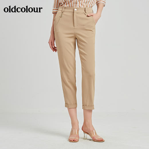 oldcolour秋季商场同款百搭休闲长裤女N21073120 商品图1