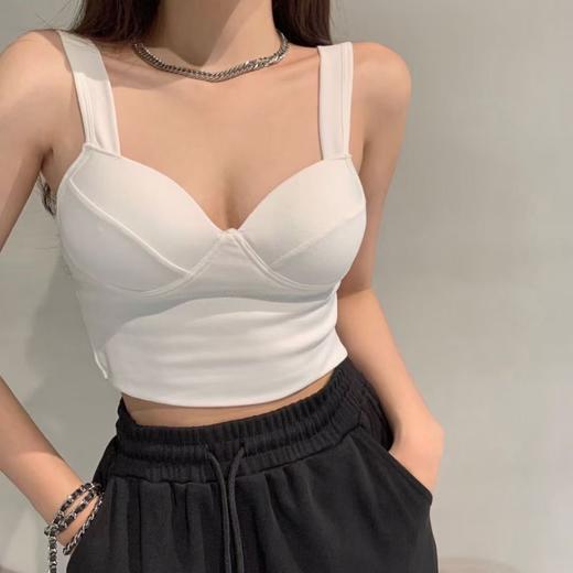 韩版文胸背心抹胸内搭防走光纯棉美背无钢圈打底内衣裹胸可外穿国庆清明出游 商品图2