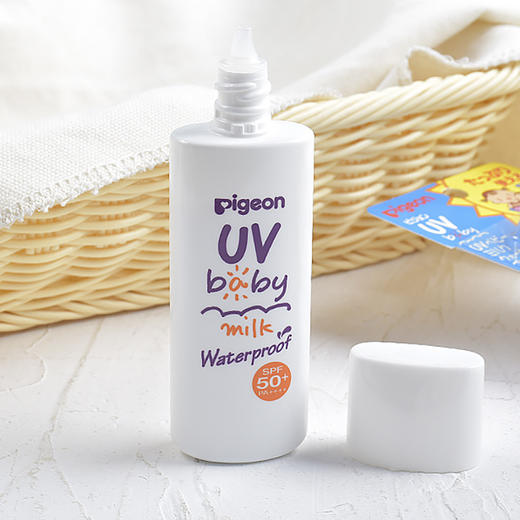 贝亲儿童防晒霜宝宝物理防晒婴幼儿专用防水防汗清透乳液SPF50+ 50g【CDF】 商品图2