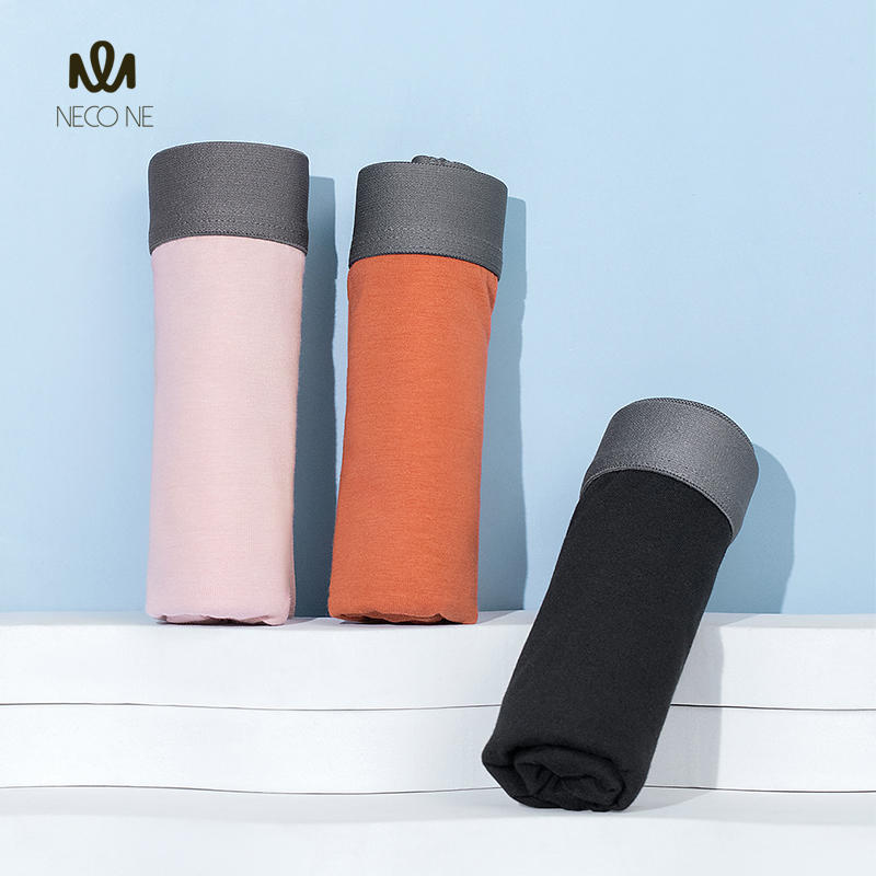 NECO.NE新疆棉男士纯棉抗jun平角内裤三条装/六条装