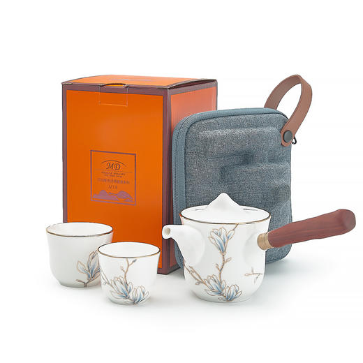 【玛戈隆特】B7F 一壶两杯骨瓷茶具套装 家用旅行创意个性茶具组合礼盒装 商品图4