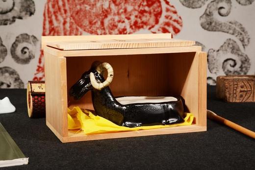 90年代日本制羊形陶砚75 商品图9