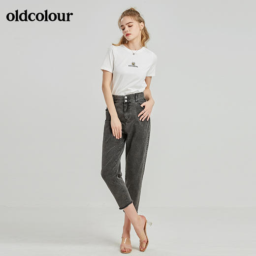 oldcolour秋季商场同款休闲短袖T恤女N21021139 商品图4
