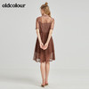 oldcolour秋季商场同款短袖连衣裙N21101164 商品缩略图1