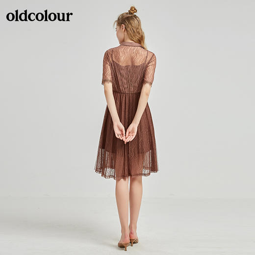 oldcolour秋季商场同款短袖连衣裙N21101164 商品图1