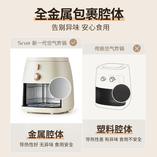 Srue空气炸锅家用金属腔体 5L 商品图5