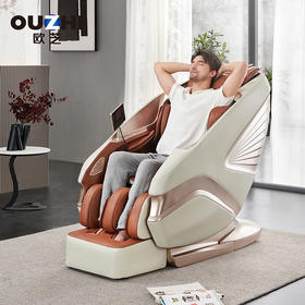 欧芝s450按摩椅家用按摩椅太空舱按摩椅全身自动多功能零重力揉捏智能型沙发椅 活力橙