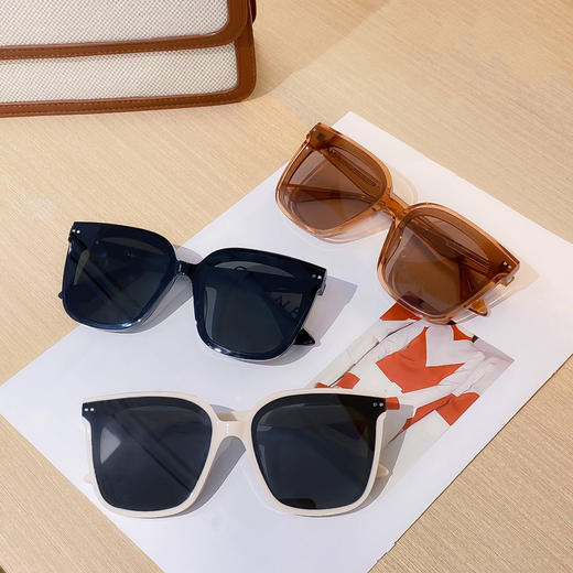 【外贸代工厂】男女同款防紫外线板材黑框墨镜 商品图0