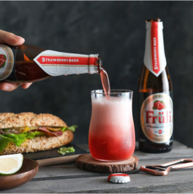 美丽市场-粉芙力草莓啤酒330ml