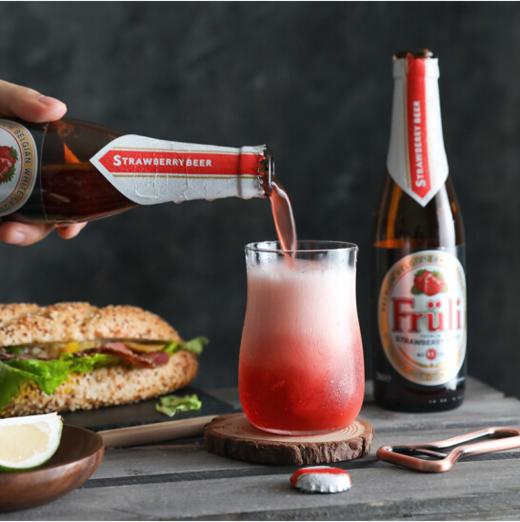美丽市场-粉芙力草莓啤酒330ml 商品图0