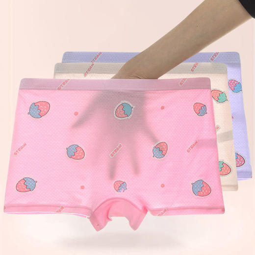 【5条装不同款】A类 女童内裤莫代尔平角不夹PP夏季网眼透气宝宝女孩中小童大童内 商品图2
