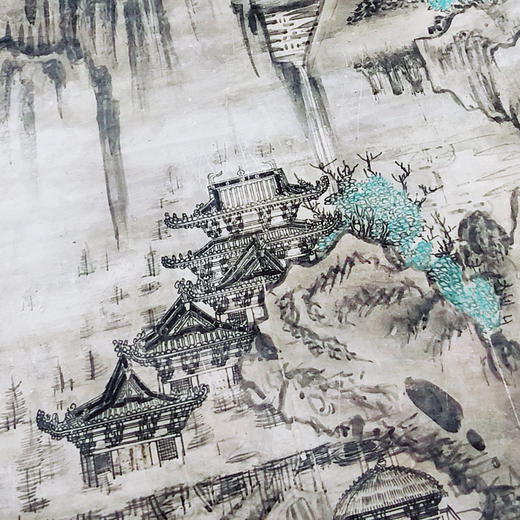 敦煌研究院【高清山水壁画装饰画复制画】博物馆文创礼品 古风摆件 商品图4