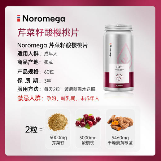 【Noromega VIP专属】Noromega降酸片60粒 商品图2