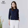 METTE22年夏季新品女士针织衫薄款七分袖纯色开衫针织小外套上衣 商品缩略图0