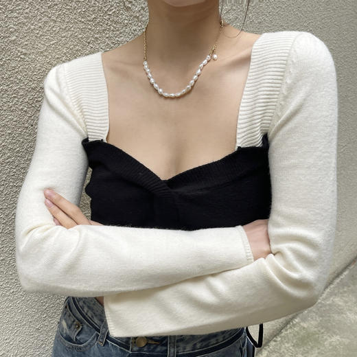 预售|PUVOS普沃斯气质天然zhen珠高保色细链条项链 .潮快闪[福利品] 商品图2