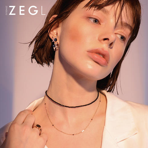 韩国项圈choker项链女锁骨链双层毛衣链简约脖子饰品项圈颈带颈链 商品图1