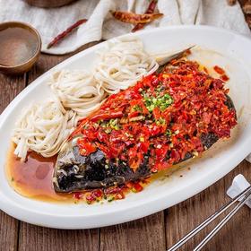 剁椒鱼头+面条一份