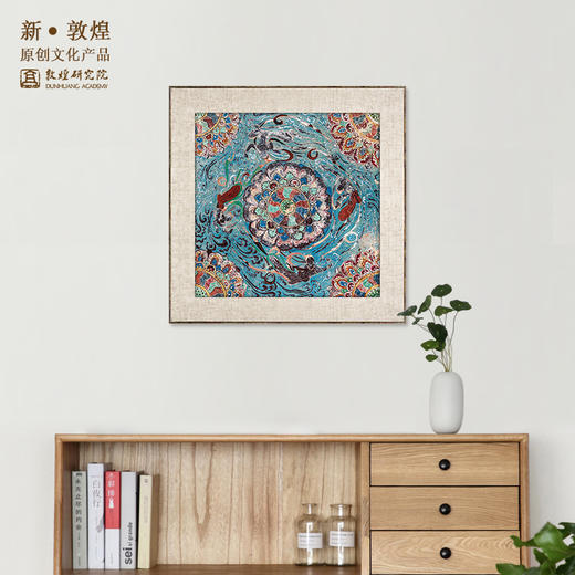 敦煌研究院【莲花飞天复制装饰画】博物馆文创礼品 书房客厅摆件 商品图0