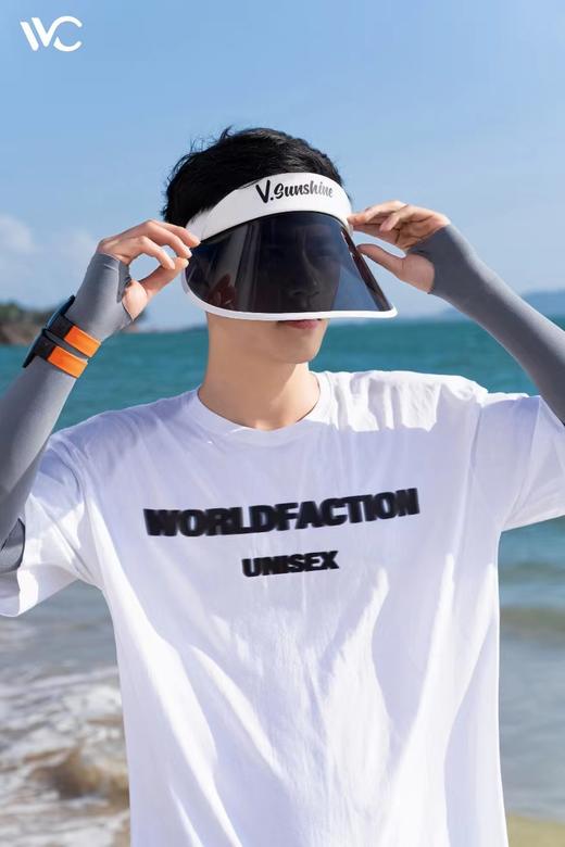 VVC防晒帽男女空顶防紫外线全脸遮阳帽运动夏2022新款下单赠腮红口罩（颜色随机） 商品图0