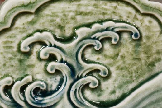 80年代日本制青瓷砚屏 商品图3