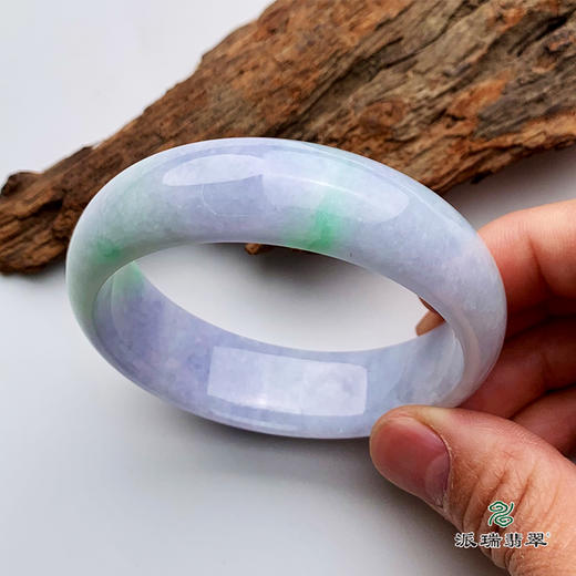 派瑞翡翠 翡翠手镯 糯种 绿色 商品图1