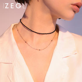 韩国项圈choker项链女锁骨链双层毛衣链简约脖子饰品项圈颈带颈链