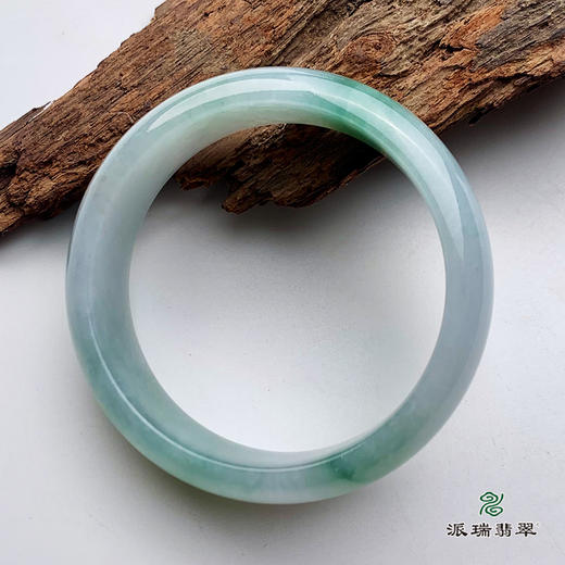 派瑞翡翠 翡翠手镯 糯种 绿色 商品图2