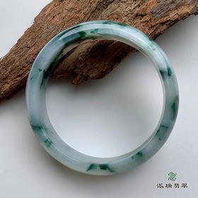 派瑞翡翠 翡翠手镯 糯种 飘花
