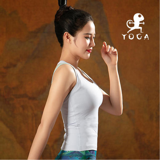 壁虎瑜伽【2204SY162】裸感修身V字美背背心（无胸垫）【5天发货】 商品图2